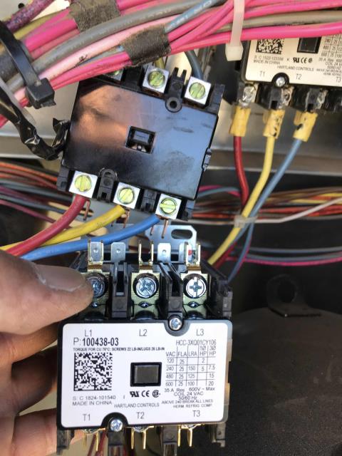 Los Angeles county a/c technician dispatched to complete approved repairs at a home goods store. Both units needed compressor contactors replaced, and the tech repaired an electrical short on unit #3. Tested system, confirmed operations had returned to normal and site cooling well.