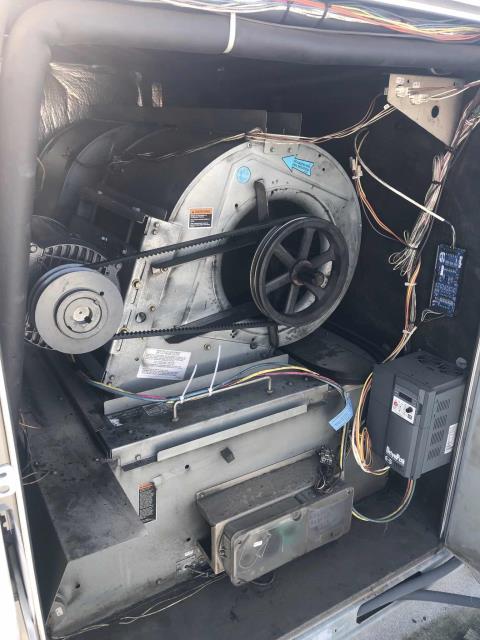 Los Angeles, CA - AC repair tech arrived at a home goods store in Encino, CA, to complete approved repairs. Lennox unit #3 had its failed blower assembly removed, entire assembly replaced including motor, pulley, belts. System tested after repairs made, unit working well. No other problems to report. Los Angeles, CA - AC repair tech arrived at a home goods store in Encino, CA, to complete approved repairs. Lennox unit #3 had its failed blower assembly removed, entire assembly replaced including motor, pulley, belts. System tested after repairs made, unit working well. No other problems to report.