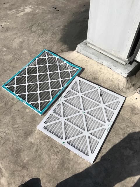 PM tech dispatched to a Laguna Niguel, CA, chiropractor's office to perform routine maintenance. Filters were changed on the single Carrier air conditioner, amps checked, no issues to report.