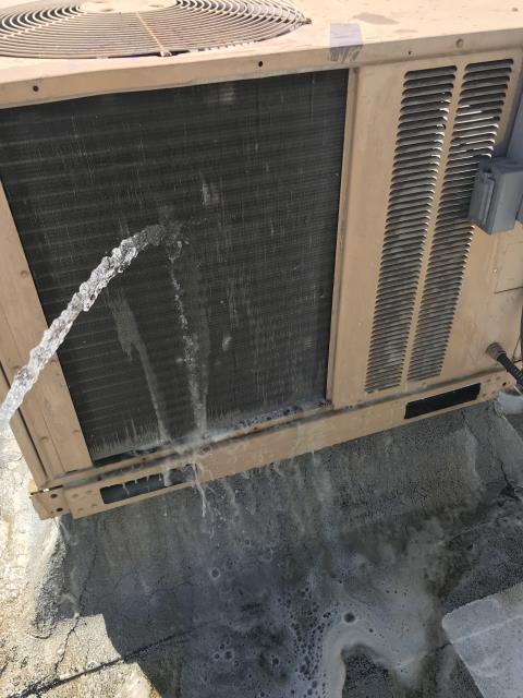 Standard air conditioning maintenance scheduled for a mobile phone provider in Stevenson Ranch, California. Filters were checked but not replaced (per customer request), belts were replaced and condenser coils washed. No issues were found with the units, site cooling well.