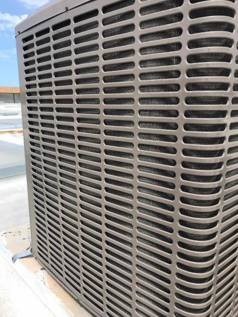 National City, CA - HVAC maintenance technician arrived at a makeup store in San Diego county to perform their spring maintenance. Filters and belts were changed, systems inspected. Coils were photographed for customer to quote for cleaning, no other issues found. National City, CA - HVAC maintenance technician arrived at a makeup store in San Diego county to perform their spring maintenance. Filters and belts were changed, systems inspected. Coils were photographed for customer to quote for cleaning, no other issues found.