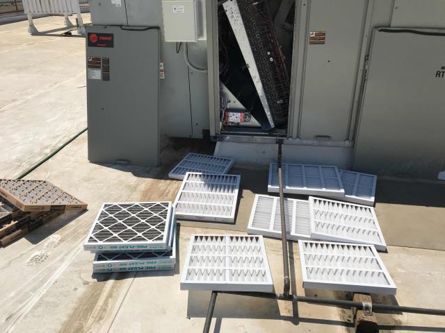 Santa Clarita, CA - RESSAC tech arrived at a retail clothing chain to perform routine summer HVAC services. Drain lines were flushed, belts checked and filters changed. Technician found a faulty damper alarm on the economizer for unit #5. Was able to clear errors by troubleshooting with the Energy Management company. No other problems, site cooling well. Santa Clarita, CA - RESSAC tech arrived at a retail clothing chain to perform routine summer HVAC services. Drain lines were flushed, belts checked and filters changed. Technician found a faulty damper alarm on the economizer for unit #5. Was able to clear errors by troubleshooting with the Energy Management company. No other problems, site cooling well.