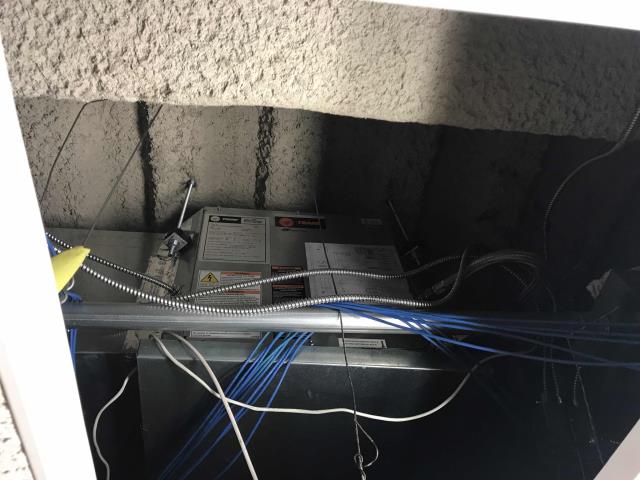 Dispatched our Emeryville, California, technician to an office suite to provide a second opinion on a unit suffering refrigerant leaks. The tech inspected the system, a 2 ton Trane water source heat pump, and noted the unit is slightly low on refrigerant but otherwise in good shape. Will recommend a full leak search, recharge and repair. Quote to follow.