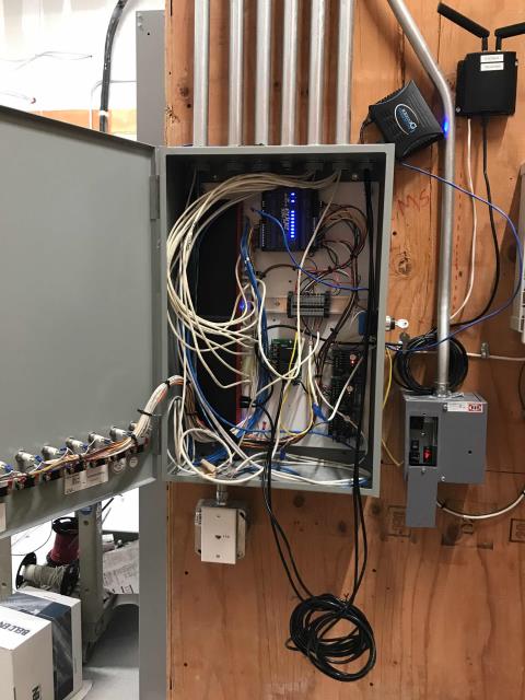 Commercial EMS installation quality check at a clothing retailer in Irvine, California. Confirmed HVAC unit startup on their  was complete and systems functional. Will need to return after lighting contractor completes their phase of project.