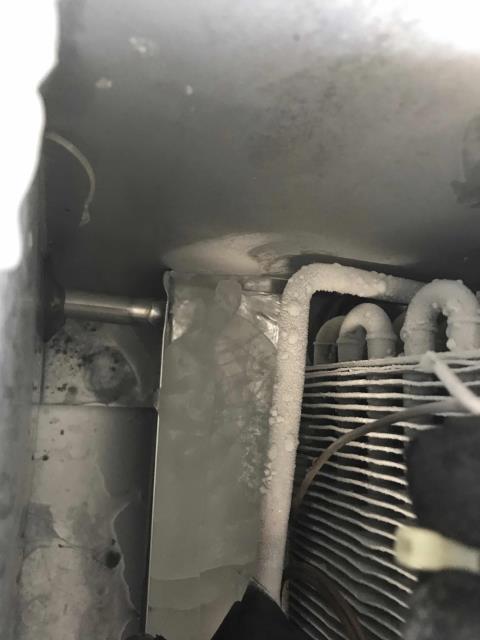 Los Angeles, CA - A weight-loss center in LA reported one of their Traulsen freezers icing up. Upon arrival, our commercial refrigeration technician discovered excess ice inside the drain pan that caused the pan to overflow during defrost. Removed the ice and adjusted the slop of the drain pan, and extended the drip time settings to ensure all the condensation would clear the pan by the end of the defrost cycle. Tested drainage and confirmed system operational again. Los Angeles, CA - A weight-loss center in LA reported one of their Traulsen freezers icing up. Upon arrival, our commercial refrigeration technician discovered excess ice inside the drain pan that caused the pan to overflow during defrost. Removed the ice and adjusted the slop of the drain pan, and extended the drip time settings to ensure all the condensation would clear the pan by the end of the defrost cycle. Tested drainage and confirmed system operational again.