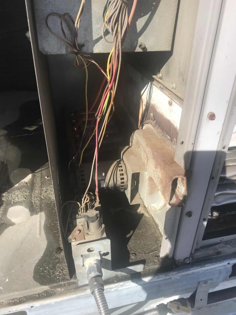 An IT company in La Crescenta, CA, requested a/c service for their upstairs tenant. Tech arrived onsite and found an ICP air conditioner down with a bad control board. Will quote to customer and source parts.