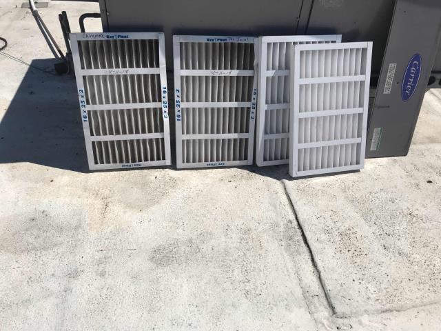 HVAC maintenance scheduled at a doctor's office in San Diego, CA. Basic summer service, filters changed, components inspected and belts adjusted. No issues to report.