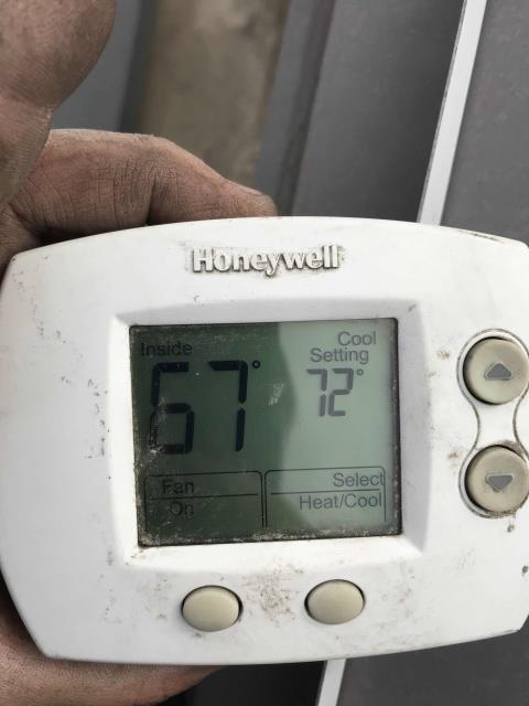 Our Carson, CA a/c tech returned to a pet hotel to resolve electrical issues onsite. Repaired wiring and ran thermostat wiring for temporary thermostats. Programmed thermostats and checked operation. All panels secured. Tech also adjusted settings on the thermostat to auto, so units will control heating and cooling automatically. All units are running at this time.