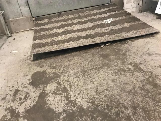 A pharmacy in Bakersfield, CA, reported a tripping hazard on their walk-in cooler. Our technician found the ramp had bent and was splitting apart at the corners. He was able to screw down the metal slightly to improve use, but ramp needs to be removed and replaced as the metal has warped. Advised manager of situation and hazard potential, quoting working ASAP to main office.