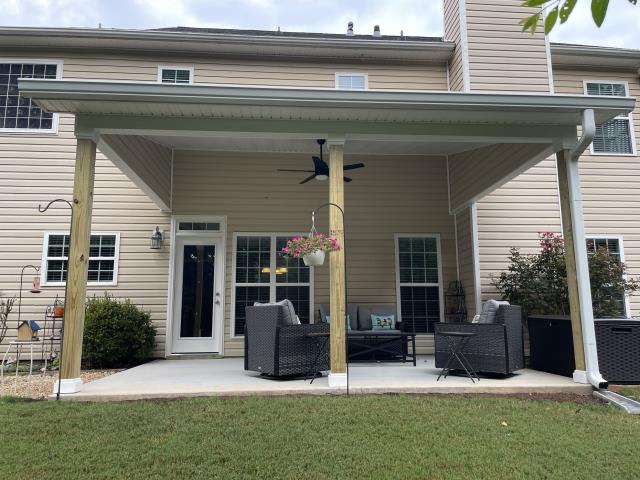 
We replaced the windows and replaced the roof over the patio on a house in Newnan, Ga.
