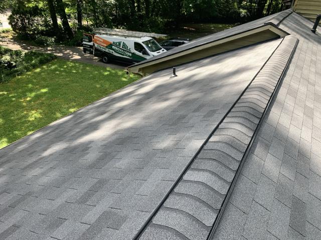 We replaced a roof on a house in Powder Springs, Ga