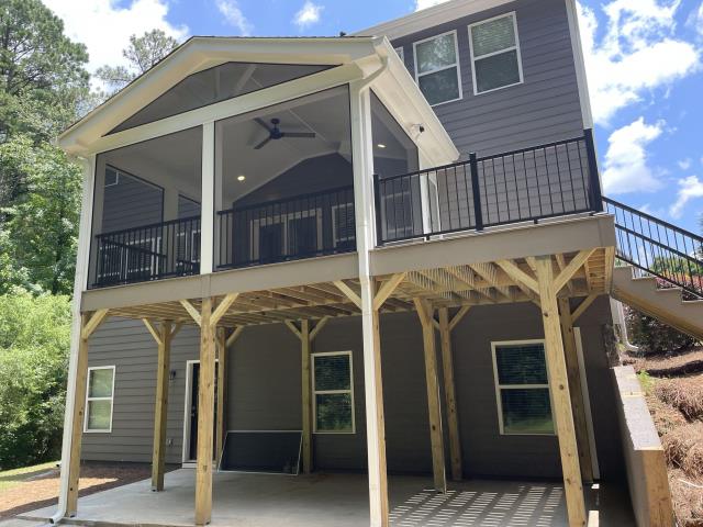 We replaced the deck on a house in Dallas, Ga. 