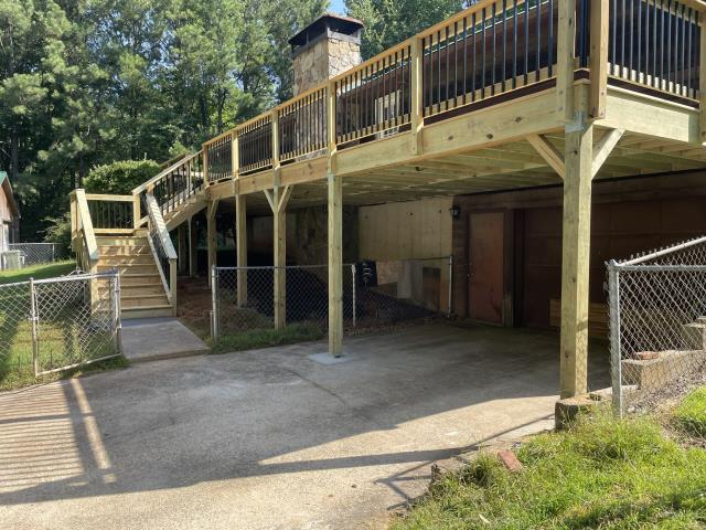 We replaced a deck on a house is Whitesburg, Ga. 