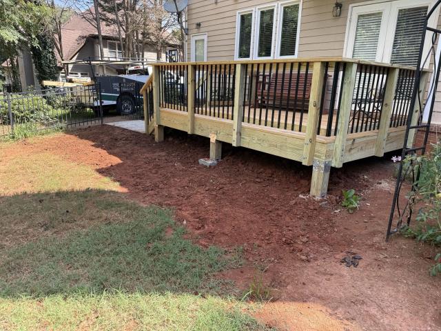 
We replaced a deck on a house in Woodstock, Ga.