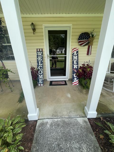 We replaced doors and posts on a house in Carrollton, Ga. 