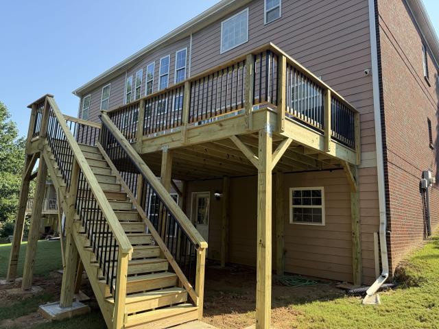 
I replaced a deck on a house on South Fulton, Ga.