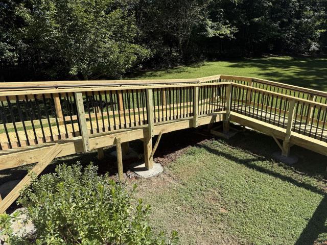 We replaced a ramp on a house in Winston, Ga