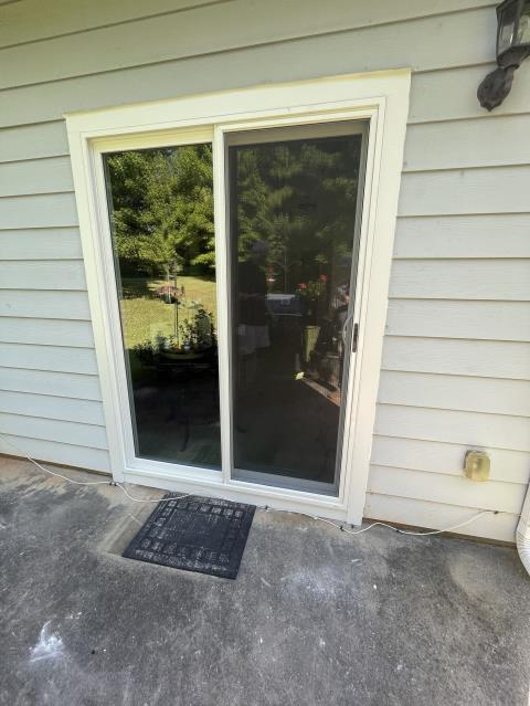 We replaced a window and a door on a house in Mableton, Ga. 