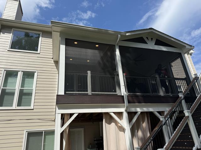  We built a roof over a deck in Stockbridge, Ga