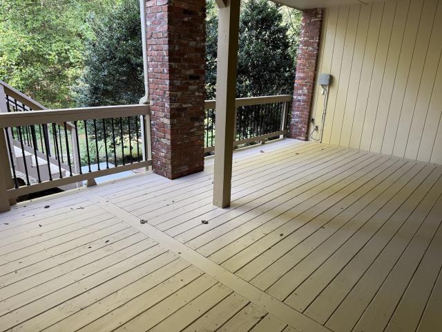 We stained a deck in Newnan, Ga. 