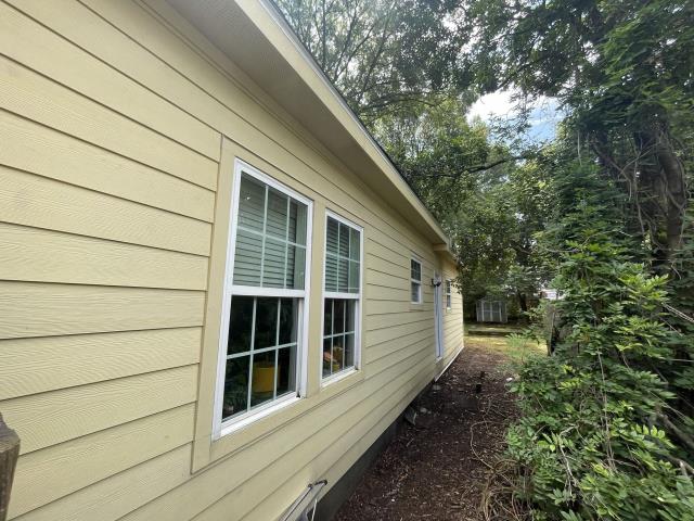 We replaced the siding and a window on a house in Atlanta, Ga. 