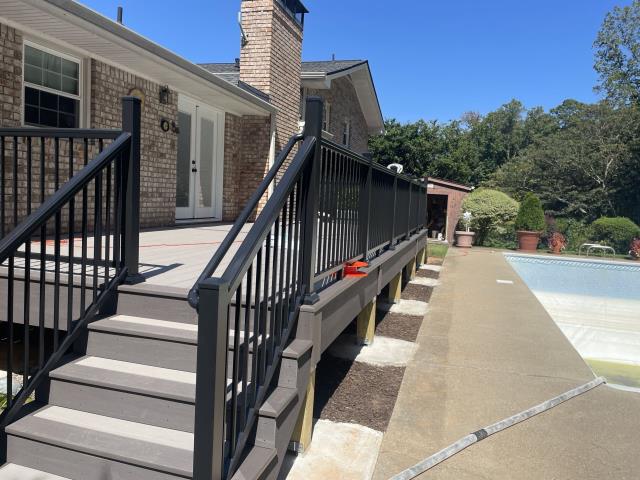 We replaced a deck on a house in Smyrna, Ga