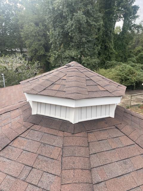 We installed a cupola on a house in Winston, Ga. 