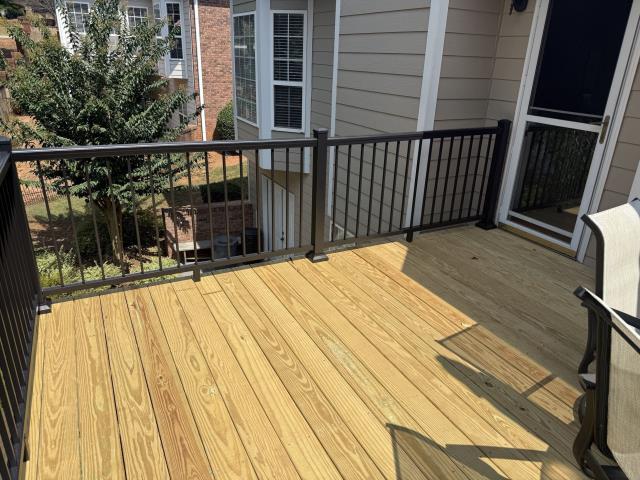 We replaced the deck on a house in Douglasville, Ga. 