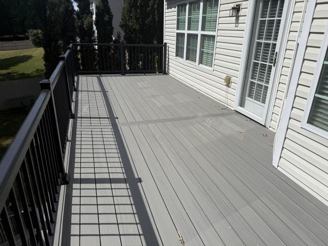 We replaced a deck on a house in McDonough, Ga. 
