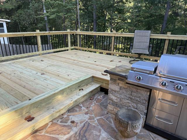  We replaced a deck on a house in Mableton, Ga. 