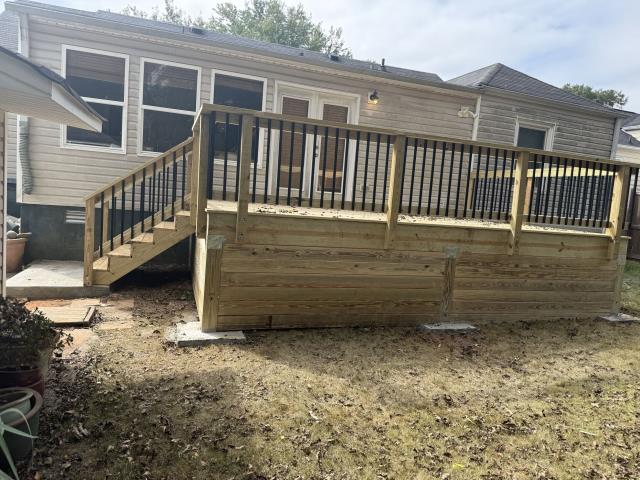 We replaced the deck on a house in Atlanta, Ga. 