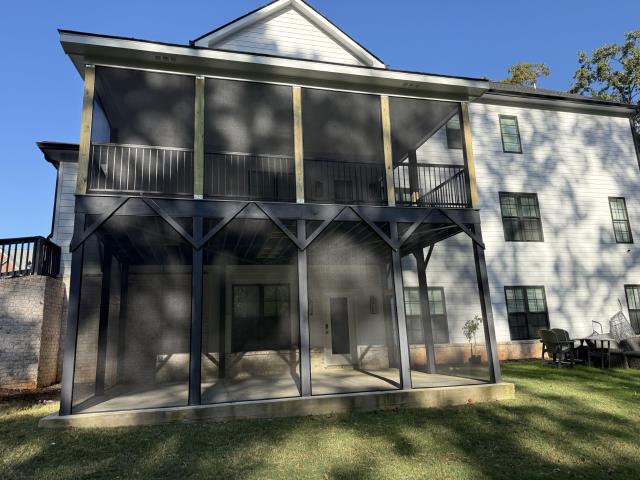We completed a roof over deck on a house in Douglasville, Ga. 