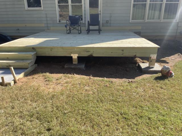 We replaced the deck and windows on a house in Douglasville, Ga. 