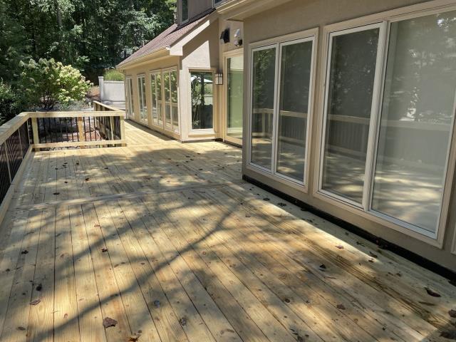 We replaced the deck on a house in Atlanta, GA. 