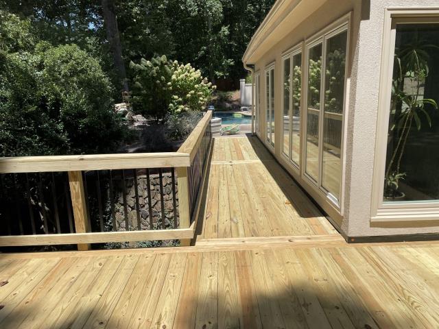 We replaced the deck on a house in Atlanta, GA. 