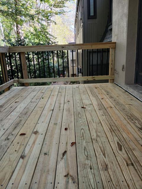  We replaced the deck on a house in Atlanta, Ga. 