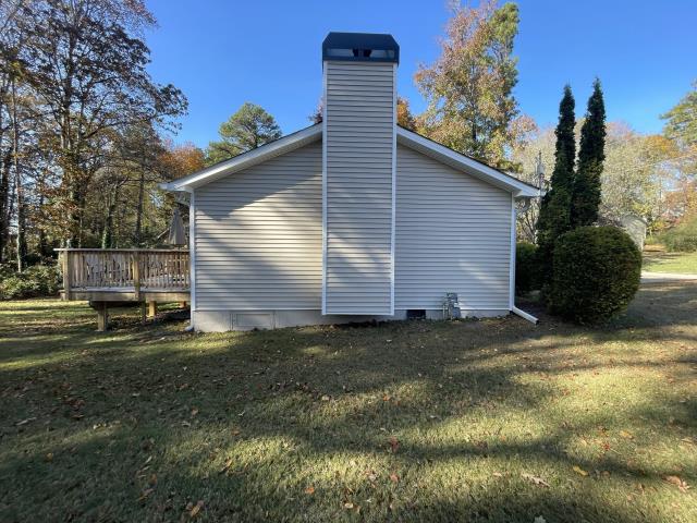 We replaced the siding and gutters on a house in Douglasville, Ga. 
