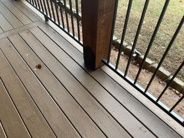 We stained a deck in Carrollton, Ga. 