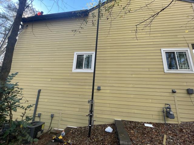 We replaced the siding on a house in Roswell, Ga 