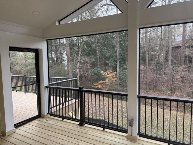 We completed a deck on a house in Roswell, Ga. 