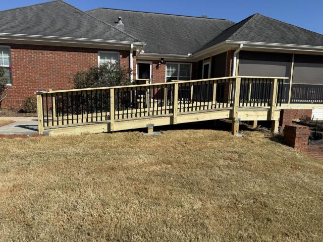 We replaced a deck on a house in McDonough, Ga 