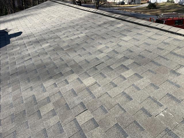 We replaced a roof on a house in Douglasville, Ga