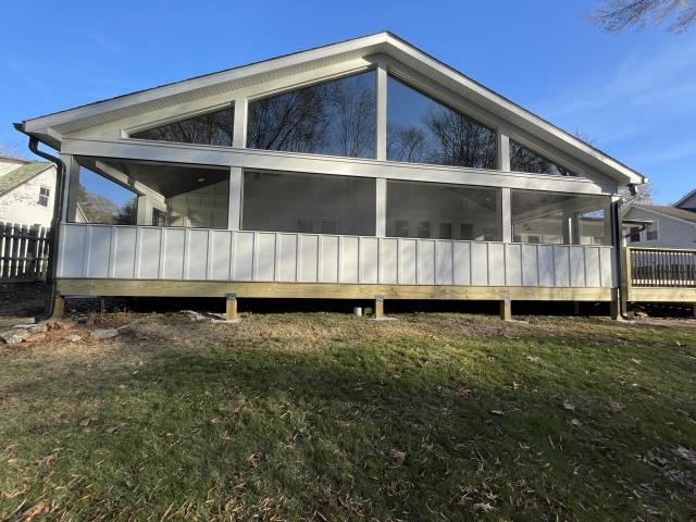 We replaced the siding and the deck on a house in Peachtree City, Ga. 