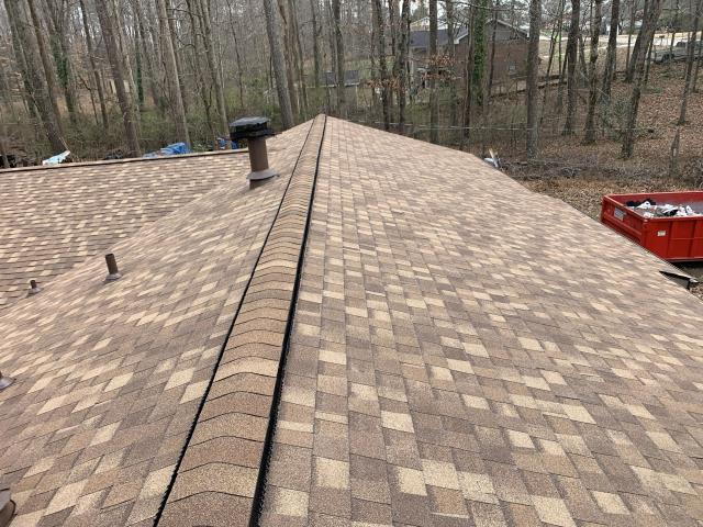 We replaced the roof on a house in Winston, Ga. 