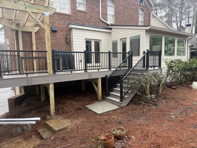 We completed a deck replacement on a house in Dunwoody, Ga. 