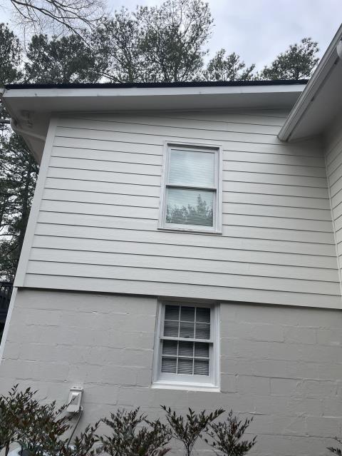We replaced the siding on a house in Smyrna, GA. 