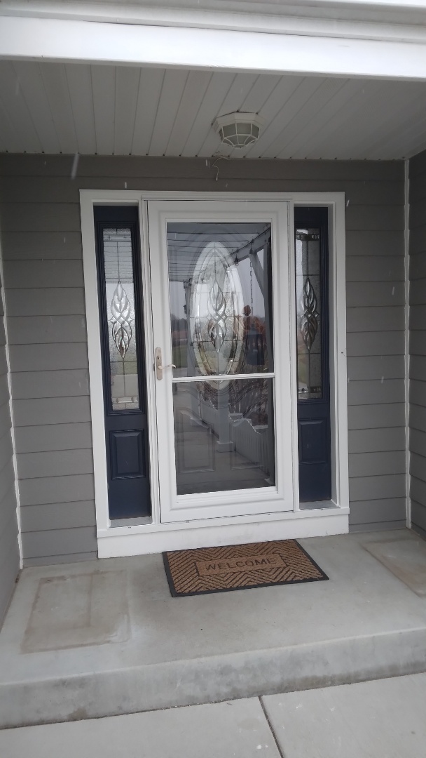 Entry door and patio door 