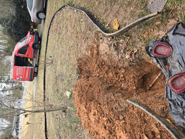 Front yard water line leak repair completed in Powder Springs, Georgia

We responded to a front yard pipe leak in Powder Springs and quickly located the source of the issue. Our team carefully excavated the area to access the damaged section of the water line and completed the necessary repairs to restore proper water flow.

The system was fully tested after the repair to ensure everything is working properly and leak-free.

Work included:
• Leak detection in front yard
• Excavation to access damaged pipe
• Water line repair and reconnection
• System testing and cleanup

We proudly provide plumbing services in Powder Springs, Marietta, Smyrna, and surrounding Cobb County areas, including leak repair, drain cleaning, and water heater installation.

Warranty: 3-year warranty on repair