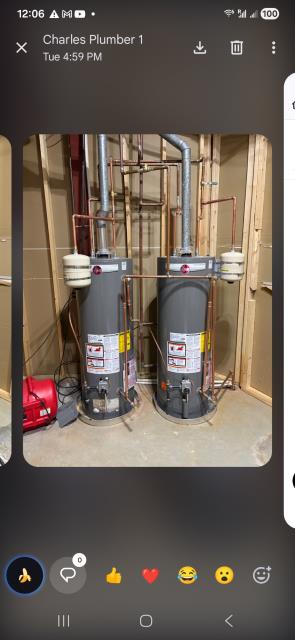 Water heater repipe and expansion tank replacement completed in Atlanta.

We performed a full repipe on the water heater system, including replacing expansion tanks and shutoff valves. The new expansion tank was properly installed and securely supported to ensure long term performance and safety.

In addition, we completed the replacement of a dual water heater system serving the master suite, installing new equipment and fixtures to improve efficiency and reliability.

As part of the standard installation, we also reworked the nursery water heater system and replaced outdated plastic boiler drains on the left side of the home. New piping and fittings were provided and professionally installed.

After completion, the system was thoroughly tested and confirmed to be operating properly with no leaks observed.

Keywords: water heater repair Atlanta, expansion tank replacement Atlanta, water heater repipe Atlanta, dual water heater installation Atlanta, plumber Atlanta GA

