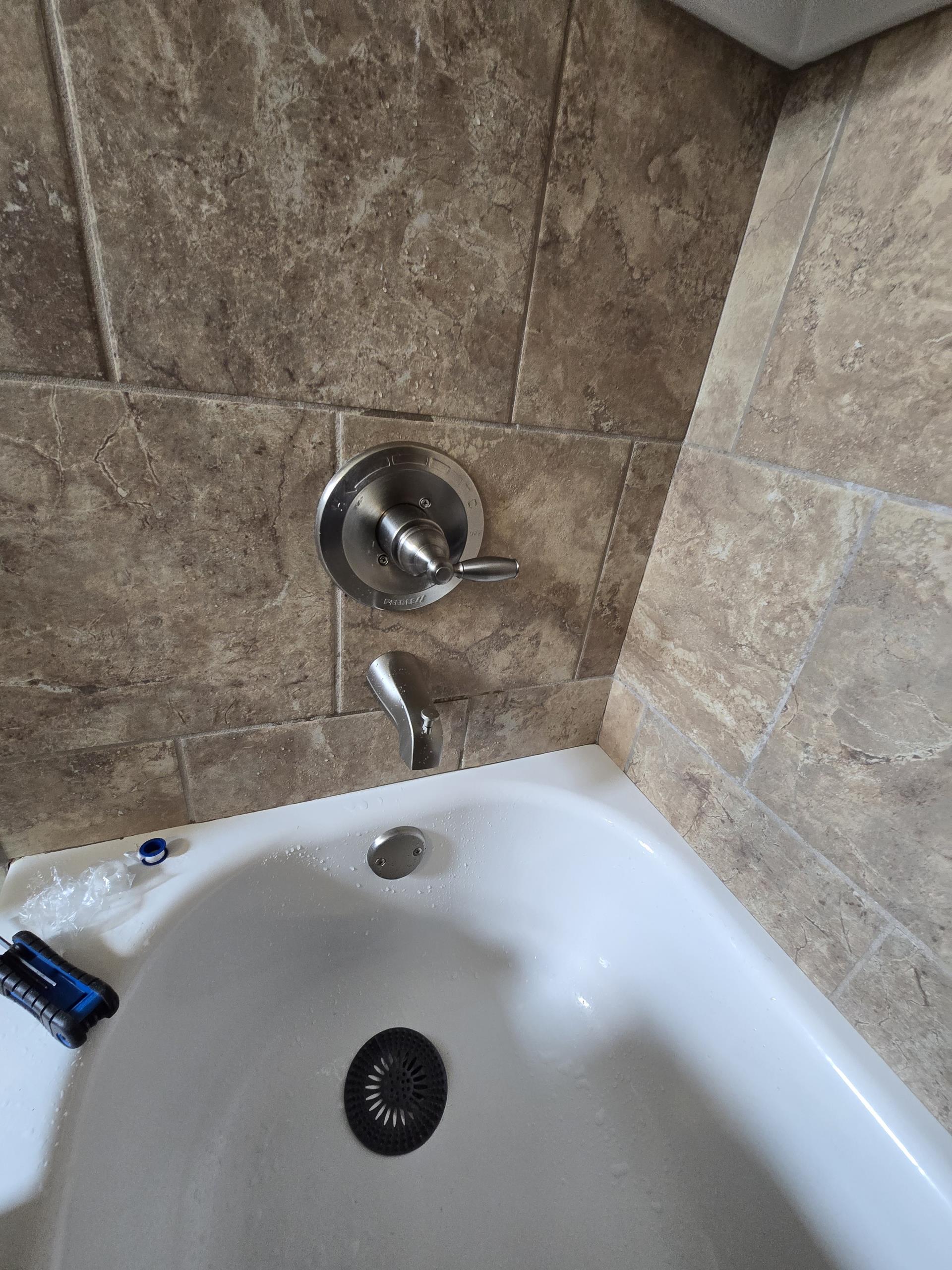 We recently completed a comprehensive bathroom plumbing service, addressing multiple issues to restore full functionality. Our team began by replacing a defective toilet flapper, ensuring the toilet sealed properly and preventing water wastage. Next, we installed a new bathtub spout, enhancing water flow and preventing leaks. Additionally, we replaced the lavatory sink pop-up drain assembly, resolving any drainage problems. After each installation, we meticulously turned the water back on and conducted thorough testing of all fixtures to confirm there were no leaks or malfunctions. Our goal is to provide reliable and efficient plumbing repairs to keep your bathroom operating smoothly.